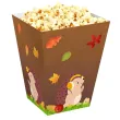 papierowe pudelka na popcorn dzien jeza jesien do szkoly przedszkola 4 szt