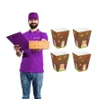 papierowe pudelka na popcorn dzien jeza jesien do szkoly przedszkola 4 szt