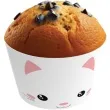 papilotki na muffinki slodki kotek bialy rozowy congee 6 szt