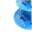 patera papierowa 1 urodziny little star niebieska jix