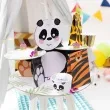 patera papierowa dwustronna panda i tygrys mix partypal 30 x 40 cm