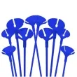 patyczki do balonow standard niebieski folat 40 cm 10 szt
