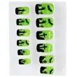 paznokcie czarne cmentarzysko zielony neon widmann 10 szt
