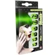 paznokcie czarne cmentarzysko zielony neon widmann 10 szt