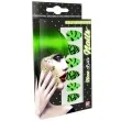 paznokcie czarne nietoperze zielony neon widmann 10 szt