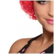 peruka party afro czerwony partydeco