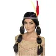 peruka party amerykanska indianka z warkoczykami smiffys