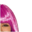 peruka party bob z grzywka rozowy ciemny guirca