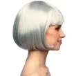 peruka party bob z grzywka srebrny boland