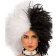peruka party cruella czarno biala carnival toys