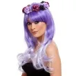 peruka party day of the dead fioletowa smiffys