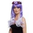 peruka party day of the dead fioletowa smiffys