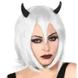 peruka party diablica z rogami bialy widmann