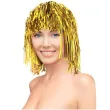 peruka party foliowa gold zlota godan