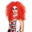 peruka party klaun afro czerwony smiffys