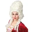 peruka party kobieta z epoki biala fyasa