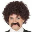peruka party loczek z wasami guirca
