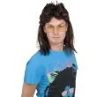 peruka party mullet disco brazowy partytino