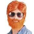 peruka party retro drwal z broda ruda boland