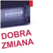pieczatka z napisem dobra zmiana czerwona 39 x 15 mm