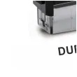 pieczatka z napisem duplikat wielka litera czarna 38 x 14 mm
