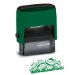 pieczatka z napisem pisanki w trawie zielona 39 x 15 mm