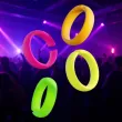 pierscionki disco neonowe mix rozm l xl 4 szt