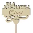 pik ozdobny dla kochanej cioci drewno 23 cm