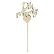 pik ozdobny dla mamy tyczka drewno 23 cm