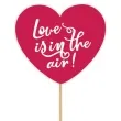 pik ozdobny serce love is in the air czerwony 27 cm