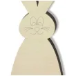 pik ozdobny zajaczek z wasami drewno 24 cm