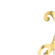 piker liczba 21 zloty partydeco 20 5 cm
