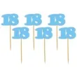 pikery 18 urodziny classic blekitne 6 szt