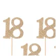 pikery 18 urodziny classic zlote godan 10 cm