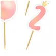 pikery 2 urodziny baloniki rozowy 6 szt