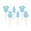 pikery baby shower boy spioszki blekitny 6 szt