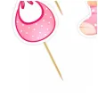 pikery bobo girl dekoracja babeczek muffinek na baby shower urodziny 8 cm 6 szt