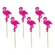 pikery flamingi fuksja 6 szt
