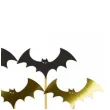 pikery halloween nietoperze zloto czarne 6 szt