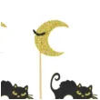 pikery halloween nocne koty czarno zlote arpex 17 cm 6 szt