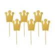 pikery korony zlote 6 szt