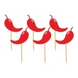 pikery meksykanskie papryczki czerwony 8 cm 6 szt