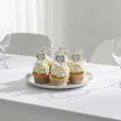 pikery na babeczki ozodba na muffinki eukaliptisowe serce dekoracja na komunie swieta 6 szt