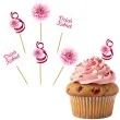pikery na muffinki dekoracje na dzien kobiet gerbery 6 szt