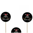 pikery piracka czaszka czarny congee 10 5 cm 6 szt
