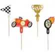 pikery samochod wyscigowy partydeco 12cm 4 szt