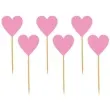 pikery serca classic rozowe 6 szt