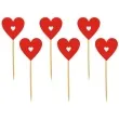 pikery serca mini czerwone 6 szt