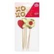 pikery serca xoxo godan 12 cm 6 szt