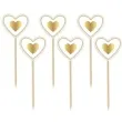 pikery serca zlote godan 6 szt